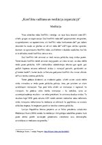 Eseja 'Konfliktu vadīšana un mediācija organizācijā', 1.