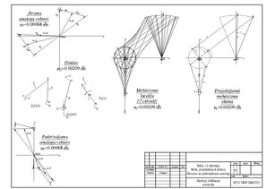 Paraugs 'Mehānismu analīze un sintēze. Rasējumu paraugi kursa darbam', 1.