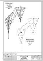 Paraugs 'Mehānismu analīze un sintēze. Rasējumu paraugi kursa darbam', 5.