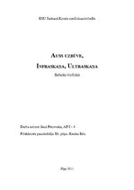 Konspekts 'Auss uzbūve, infraskaņa, ultraskaņa', 1.
