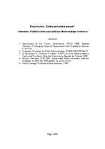 Eseja 'Publiskā sektora pārvaldīšana. Modernizācijas tendences', 1.