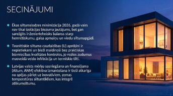 Prezentācija 'Faktori un risinājumi: ēku siltumzudumi un energoefektivitāte', 9.