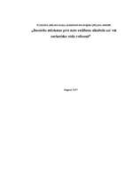 Konspekts 'Jauniešu attieksme pret auto vadīšanu alkohola un/vai narkotisko vielu reibumā', 1.