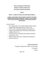 Konspekts 'Ekonomiskās sistēmas teorijā un praksē. Tirgus jeb kapitālistiskās ekonomikas mo', 1.