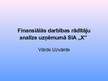 Prezentācija 'Finansiālās darbības rādītāju analīze uzņēmumā SIA "X"', 3.