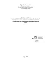 Konspekts '4.praktiskais darbs "Koksnes materiālu spriegumu un deformāciju aprēķina pamati"', 1.