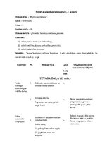 Konspekts 'Sporta stundas konspekts 2.klasei', 1.