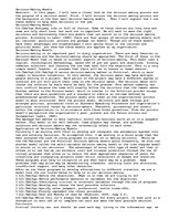 Eseja 'Decision Making Model Paper', 1.