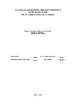 Referāts 'Mežierīcība', 1.