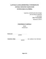 Referāts 'Politiskās partijas', 1.