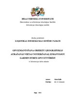 Referāts 'GPS izmantošana objektu ģeogrāfiskās atrašanās vietas noteikšanai, izmantojot Ga', 1.