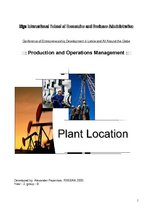 Referāts 'Plant Location (Размещение производственных объектов)', 8.