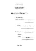 Prakses atskaite 'Prakses pārskats darba un sociālajās tiesībās', 1.