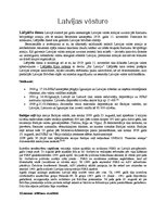Konspekts 'Latvijas vēsture no sākuma līdz mūsdienām', 1.