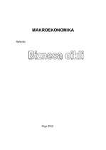 Referāts 'Biznesa cikli', 1.