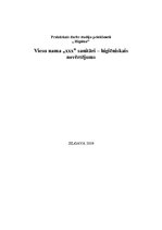 Prakses atskaite 'Viesu nama "X" sanitāri – higiēniskais novērtējums', 1.