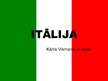 Prezentācija 'Itālija', 1.