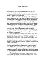 Eseja 'Bads pasaulē', 1.