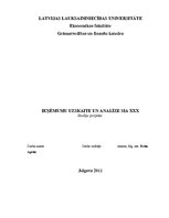 Referāts 'Ieņēmumu uzskaite un analīze SIA "X"', 1.