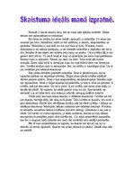 Eseja 'Skaistuma ideāls manā izpratnē', 1.