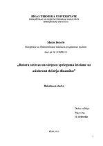 Diplomdarbs 'Gultņu strāvas un vārpstu sprieguma ietekme uz asinhrono dzinēju', 1.