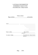 Prakses atskaite 'Prakses atskaite prokuratūrā', 18.