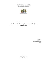 Referāts 'Dzīvojamās ēkas apkures un ventilācijas kursa projekts', 1.