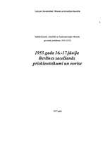 Referāts '1953.gada 16.-17.jūnija Berlīnes sacelšanās priekšnoteikumi un norise', 1.