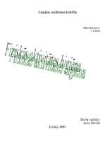 Referāts 'Fiziskās aktivitātes higiēna', 1.