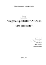 Referāts 'Laimoņa Pura romāni "Degošais pilskalns" un "Krusts virs pilskalna"', 1.