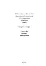 Konspekts 'Socioloģija', 1.