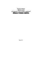Prakses atskaite 'Rīgas Fondu birža', 1.