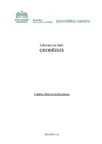 Konspekts 'Slēgts teodolīta gājiens', 2.