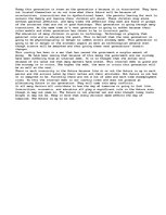 Eseja 'Generation of Today', 1.