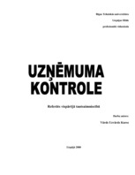 Referāts 'Mārketings - kontrole uzņēmumā', 1.