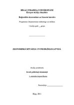 Konspekts 'Ekonomiskā situācija un problēmas Latvijā', 1.