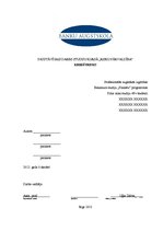 Referāts 'Kredītrisks', 1.