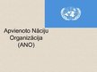 Prezentācija 'Apvienoto Nāciju organizācija', 1.