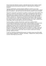 Eseja 'International travel restriction', 1.