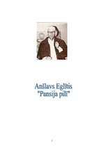 Konspekts 'Anšlavs Eglītis "Pansija pilī"', 1.