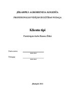 Konspekts 'Klientu tipi', 1.