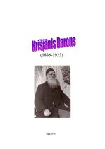 Referāts 'Krišjānis Barons', 1.