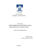Diplomdarbs 'Pašdarinātu didaktisko uzskates līdzekļu izmantošana 1.klases skolēnu uztveres v', 1.