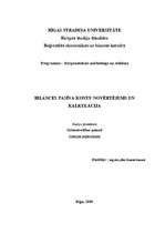 Konspekts 'Bilances pasīva kontu novērtējums un kalkulācija', 1.