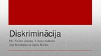 Prezentācija 'Diskriminācija', 1.