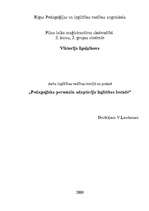 Referāts 'Pedagoģiskā personāla adaptācija izglītības iestādē', 1.
