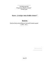 Referāts 'Latvijas inkorporācijas Padomju Savienībā tiesiskie aspekti (1940. - 1941.)', 1.