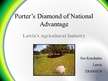 Prezentācija 'Porter’s Diamond of National Advantage. Latvia’s Agricultural Industry', 1.