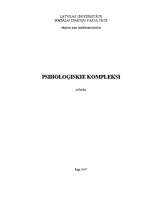 Referāts 'Psiholoģiskie kompleksi', 2.