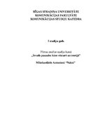 Eseja 'Mikelandželo Antonioni "La notte". Filmas analīze', 1.